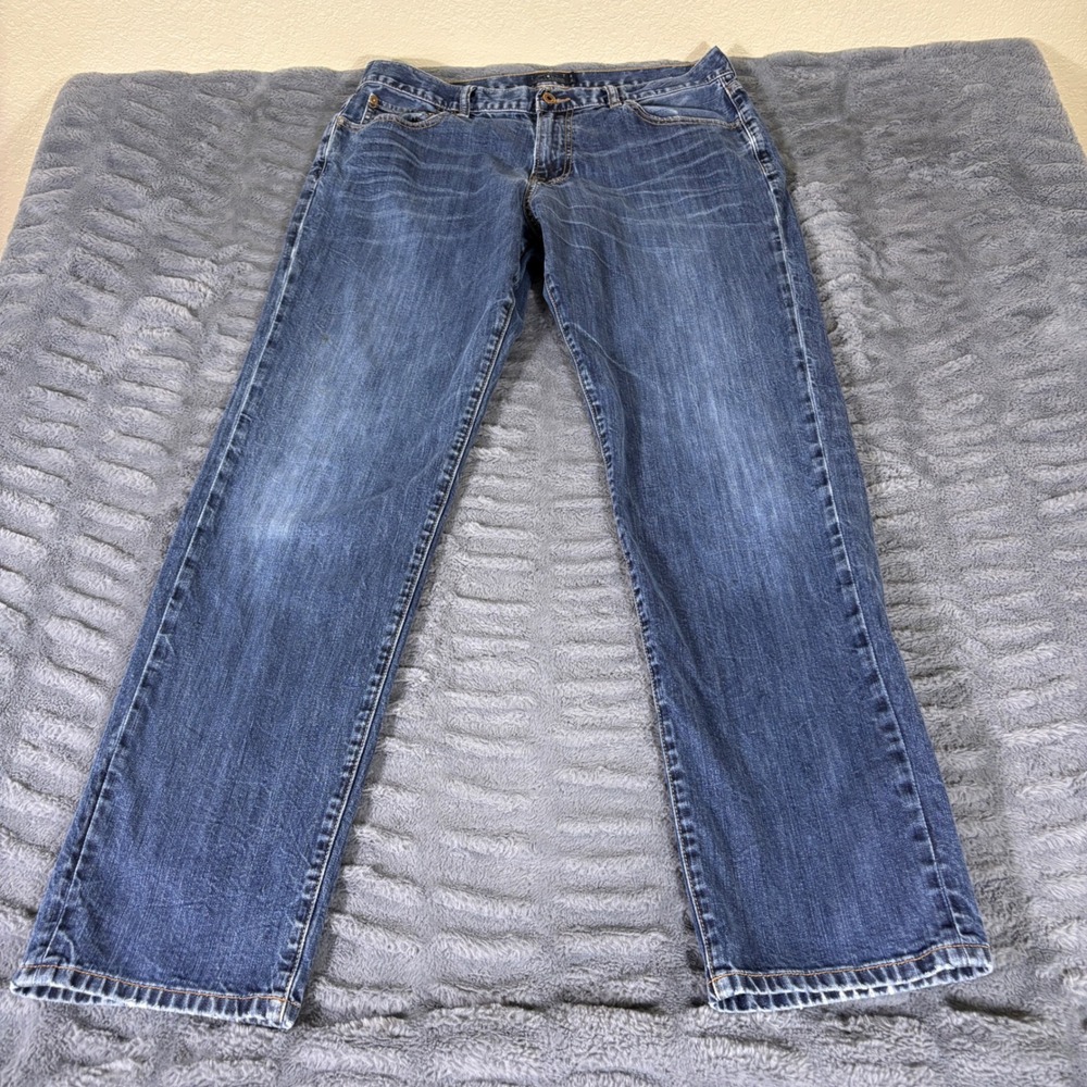 Lucky Brand 221 Original Straight Mens Jeans 36x34 Medium Wash Blue Denim AR821